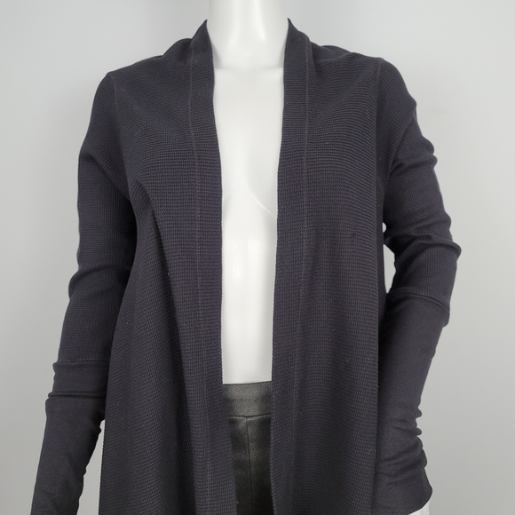 Splendid Thermal Wrap Black Cardigan - Picture 9 of 16